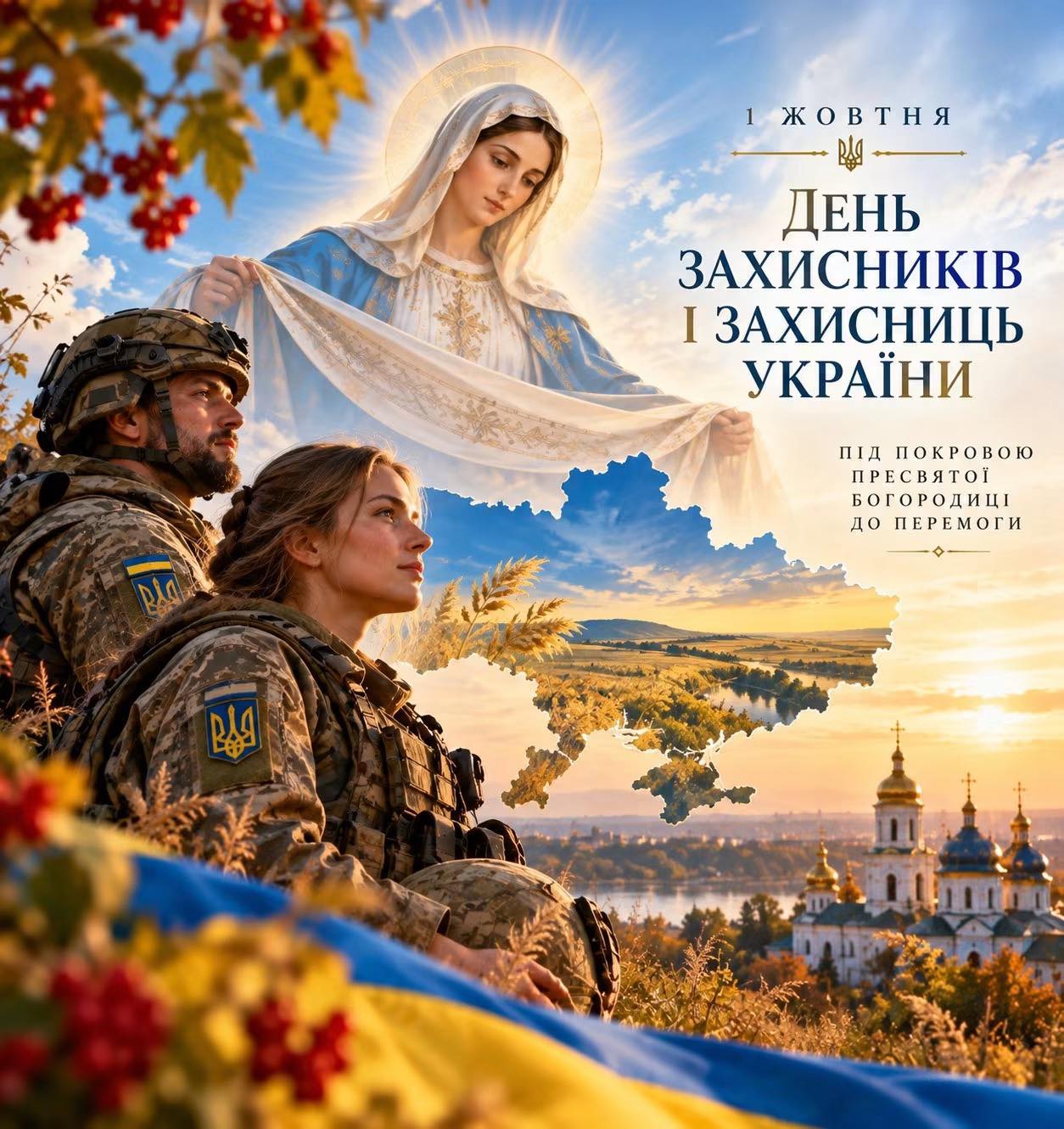 ДЕНЬ ЗАХИСНИКІВ І ЗАХИСНИЦЬ УКРАЇНИ — ДЕНЬ СИЛИ, МУЖНОСТІ ТА ВДЯЧНОСТІ